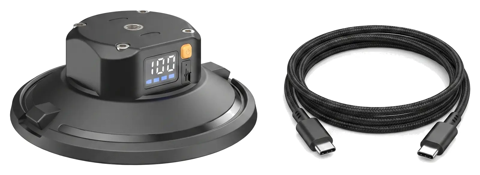 Комплект поставки ONECINE Grip 75: присоска и кабель USB Type-C