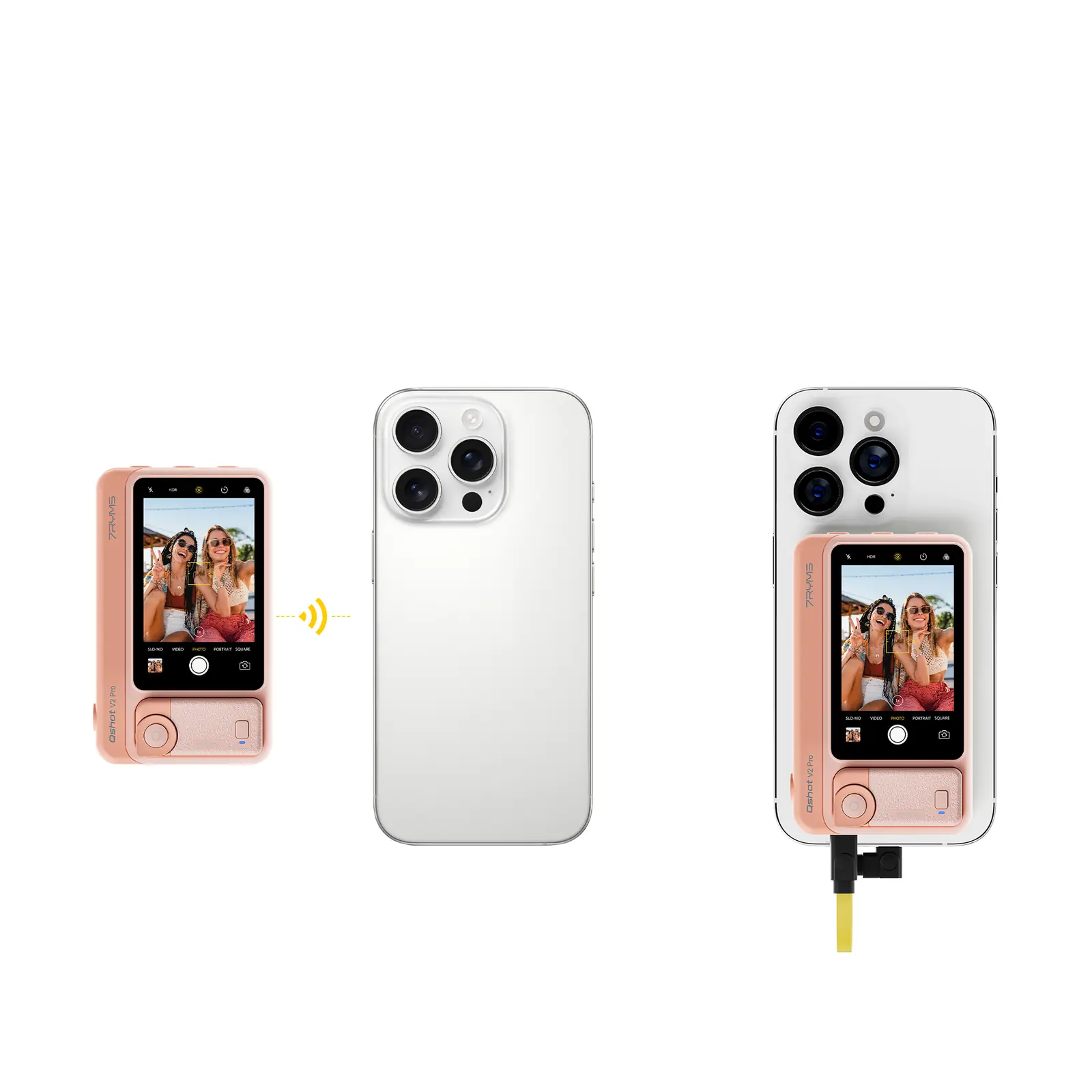 7RYMS Qshot V2 PRO — беспроводное и проводное подключение к смартфону