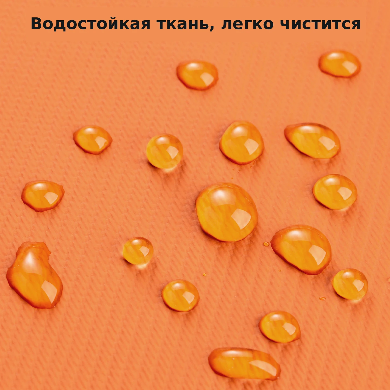 Водостойкая ткань фоторюкзака K&F Beta 20L, капли воды на поверхности
