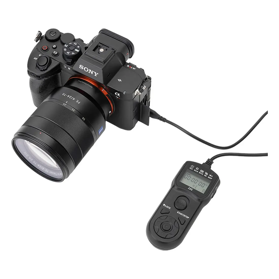 Таймер-пульт JJC TM-F3 подключён к камере Sony