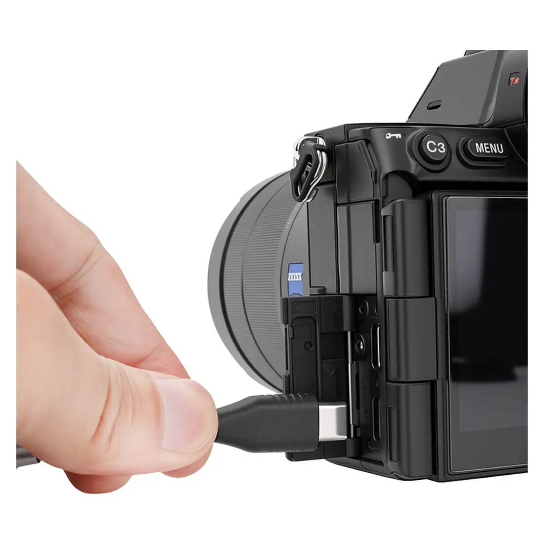 Подключение пульта JJC TM-F3 к разъёму USB-C камеры