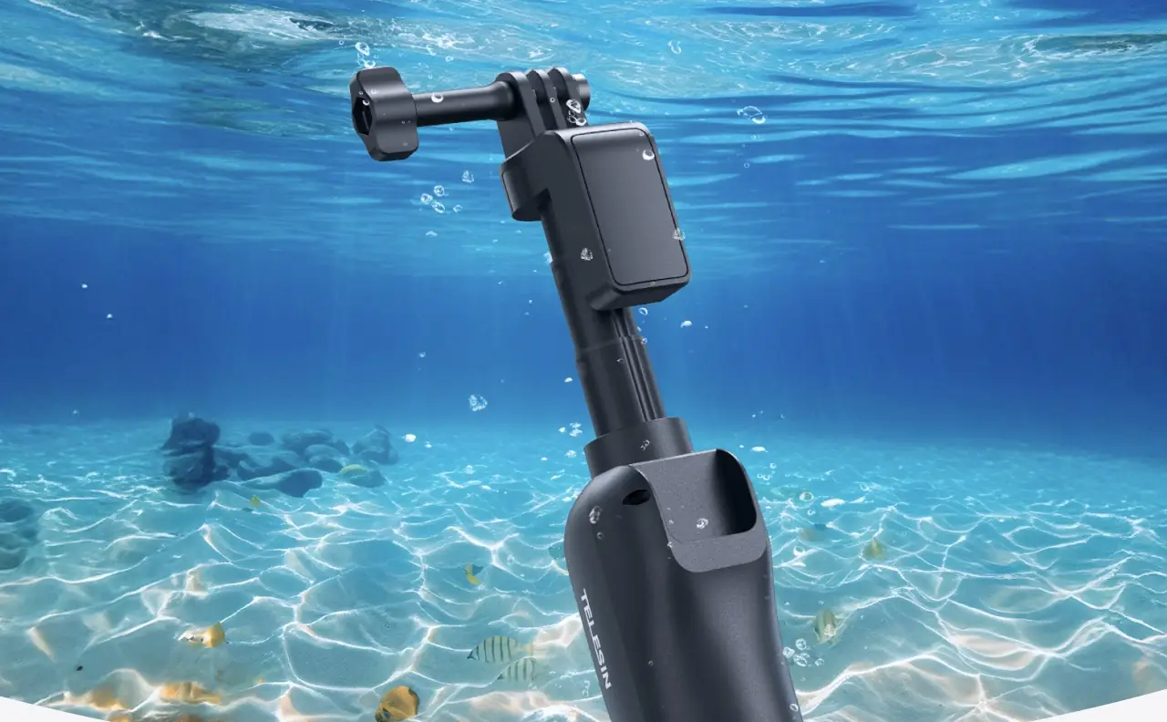 Bluetooth-пульт Telesin S1-TSS-07 управляет камерой GoPro под водой
