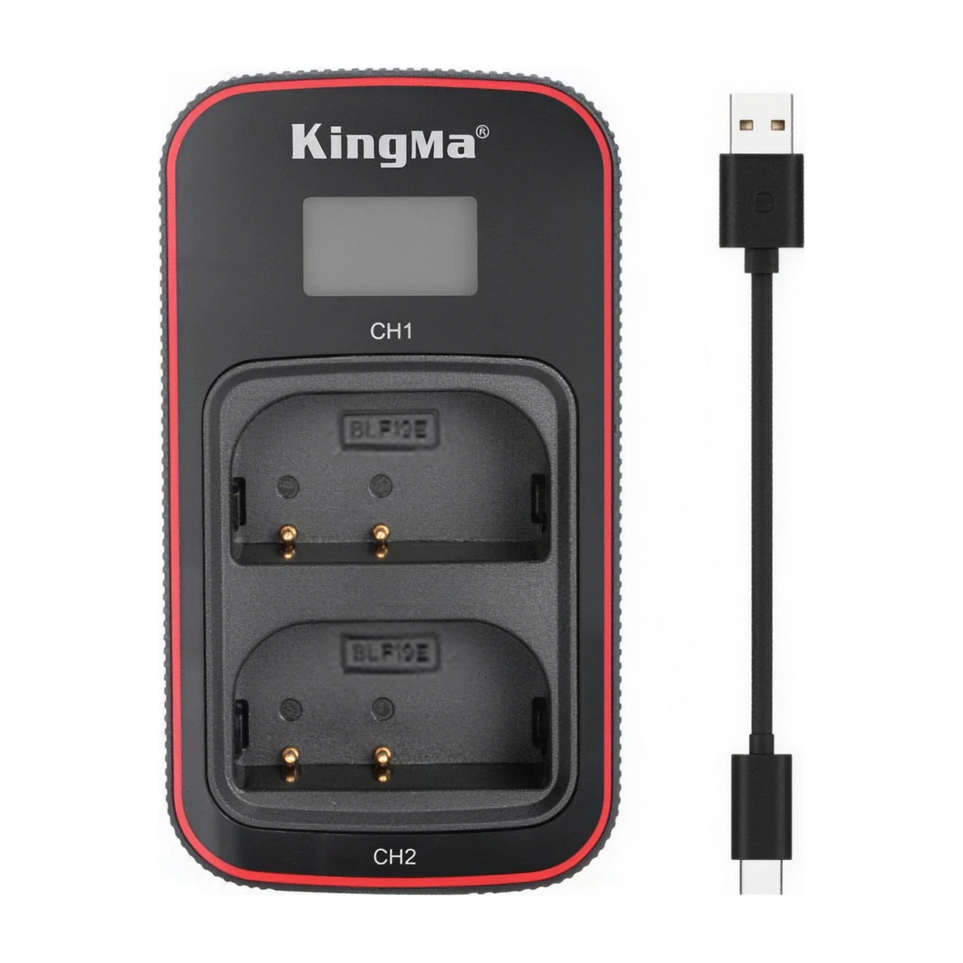 Комплект поставки Kingma BM058-BLF19E: зарядное устройство и кабель USB-A → USB-C