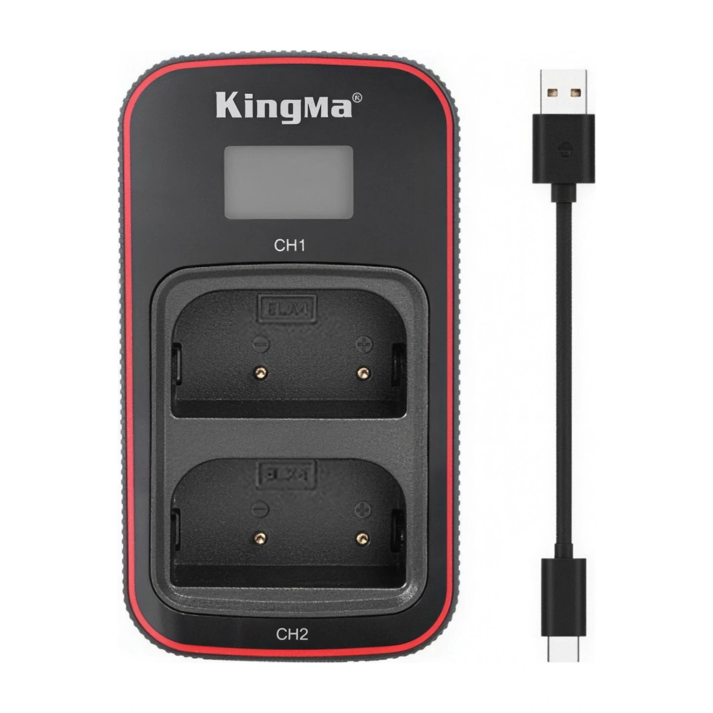 Комплект поставки Kingma BM058-BLX1: зарядное устройство и кабель USB-A → USB-C