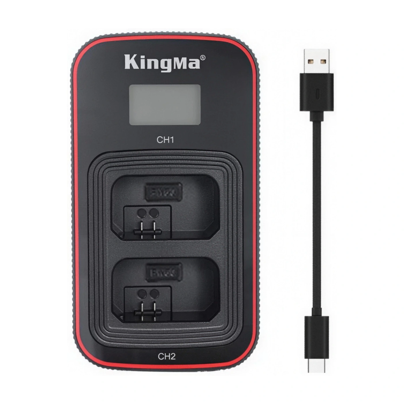 Комплект поставки Kingma BM058-FW50: зарядное устройство и кабель USB-A → USB-C