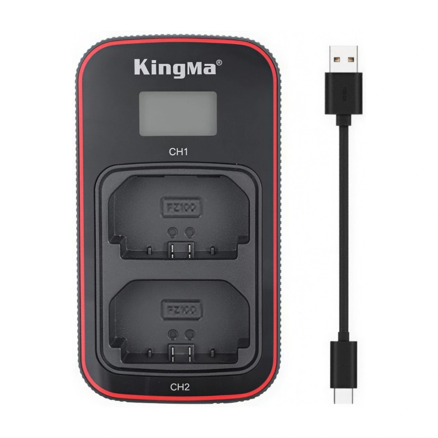 Комплект поставки Kingma BM058-FZ100: зарядное устройство и кабель USB-A → USB-C
