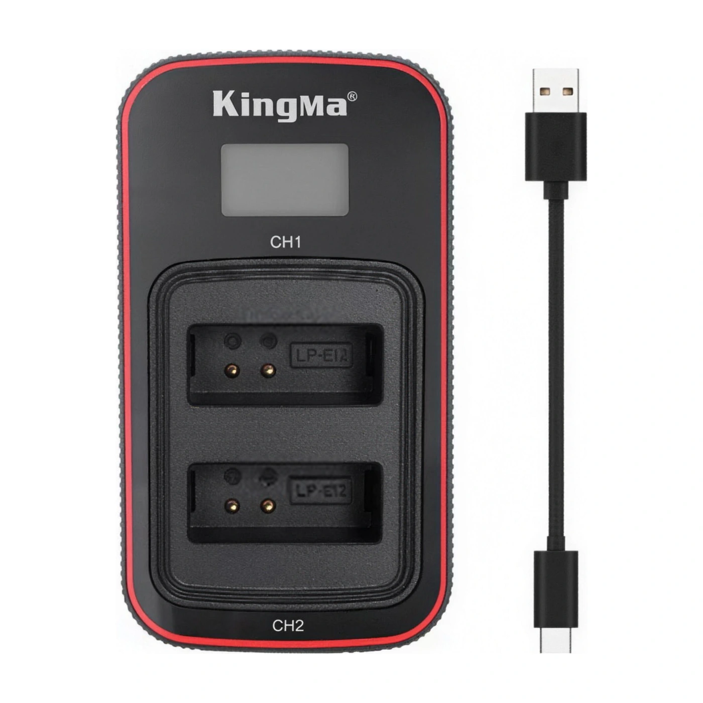 Комплект поставки Kingma BM058-LPE12: зарядное устройство и кабель USB-A → USB-C