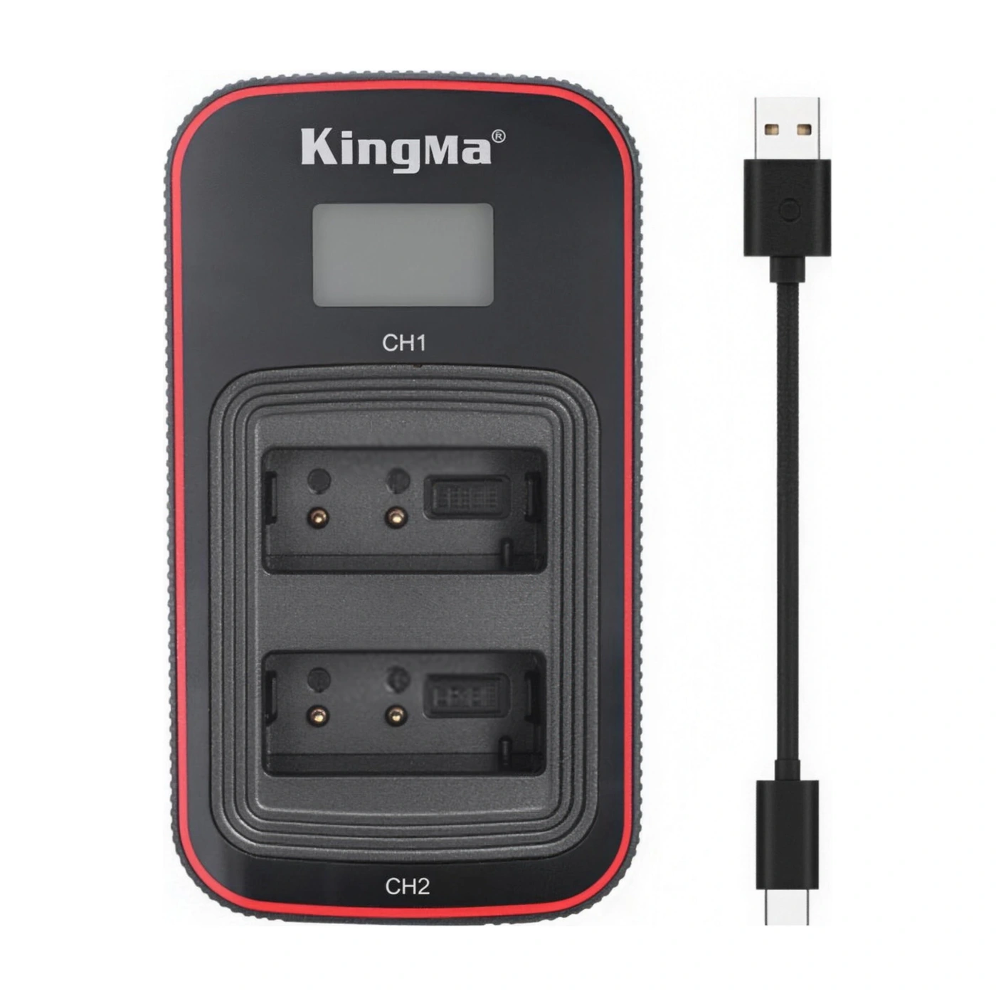 Комплект поставки Kingma BM058-LPE17: зарядное устройство и кабель USB-A → USB-C