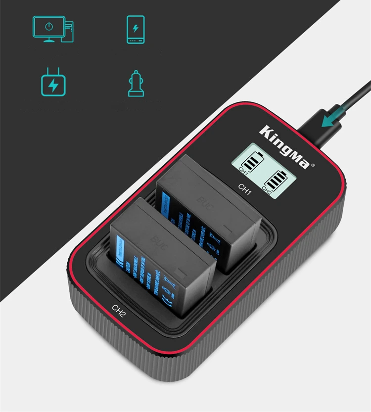 Зарядное Kingma BM058-W126 работает от ноутбука, павербанка, сетевого адаптера и автомобильной зарядки