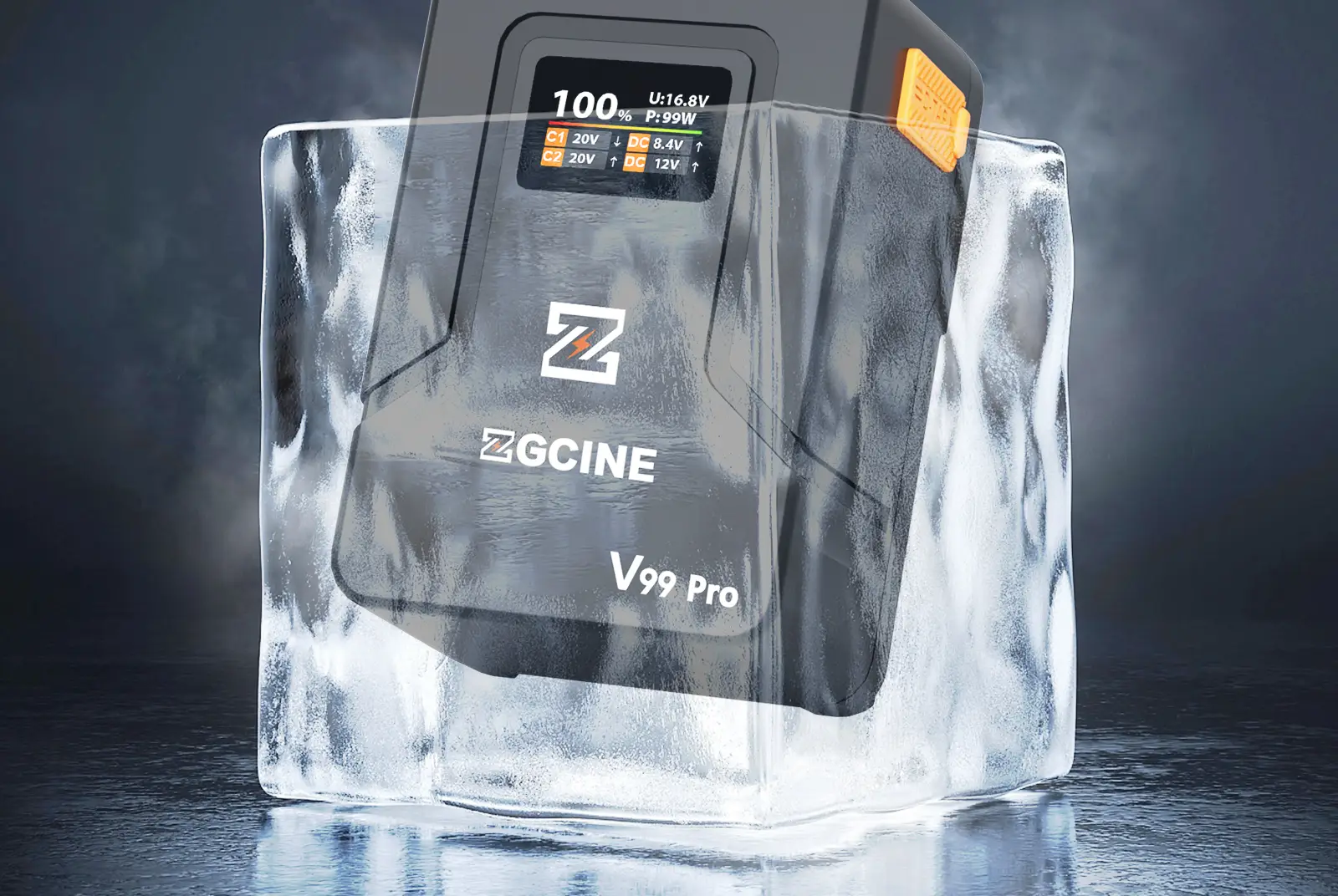 Аккумулятор ZGCINE V99 Pro работает при низкой температуре до минус 20 градусов