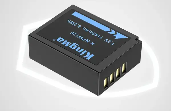 Аккумулятор Kingma NP-W126 — вид в ракурсе