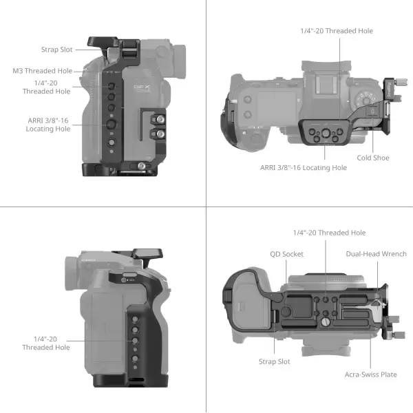 Клетка SmallRig для FUJIFILM GFX100S II 4715