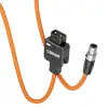 Кабель питания ZGCINE DTAP DT-MX для 4-контактного mini XLR — оба коннектора под углом, оранжевая оплётка