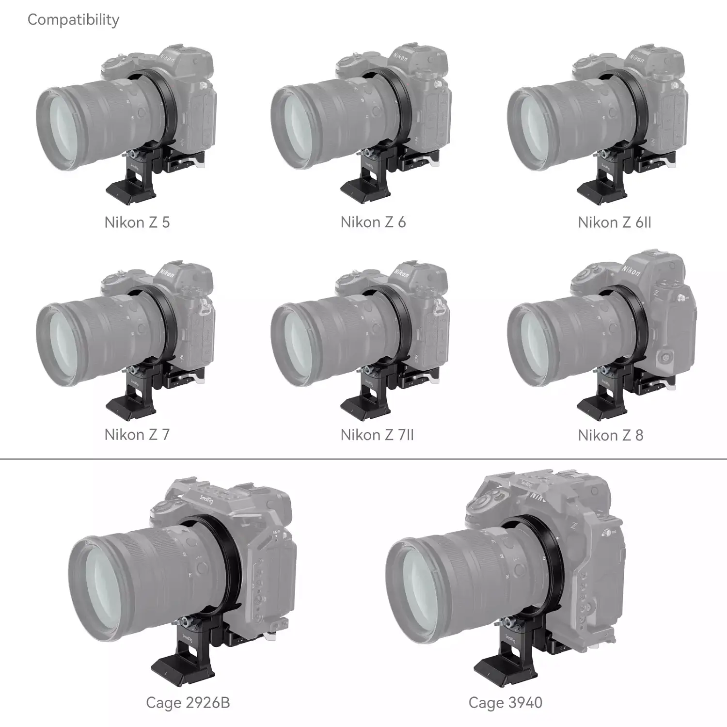 Площадка поворотная SmallRig Rotatable Horizontal-to-Vertical Mount Plate Kit для некоторых камер Nikon Z 4306