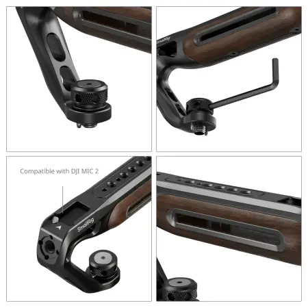 Ручка SmallRig Wooden Top Handle 1/4'', ARRI 3/8