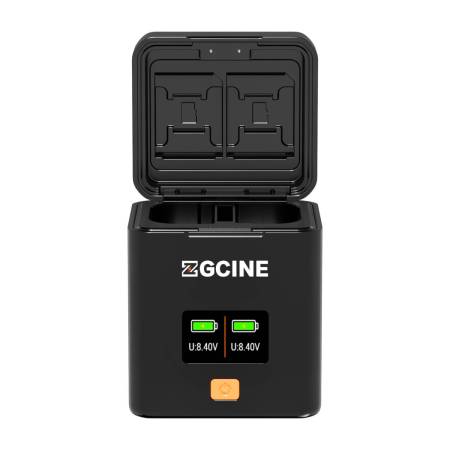 Зарядный кейс ZGCINE PS-LPE6 для быстрой зарядки аккумулятора Canon LP-E6 на два аккумулятора