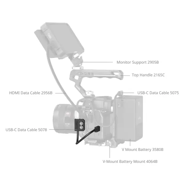 Адаптер кабеля SmallRig USB-C Data Cable 5078
