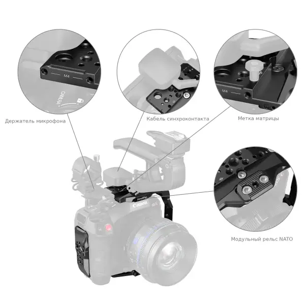Модули клетки SmallRig 5810 для Canon EOS C80