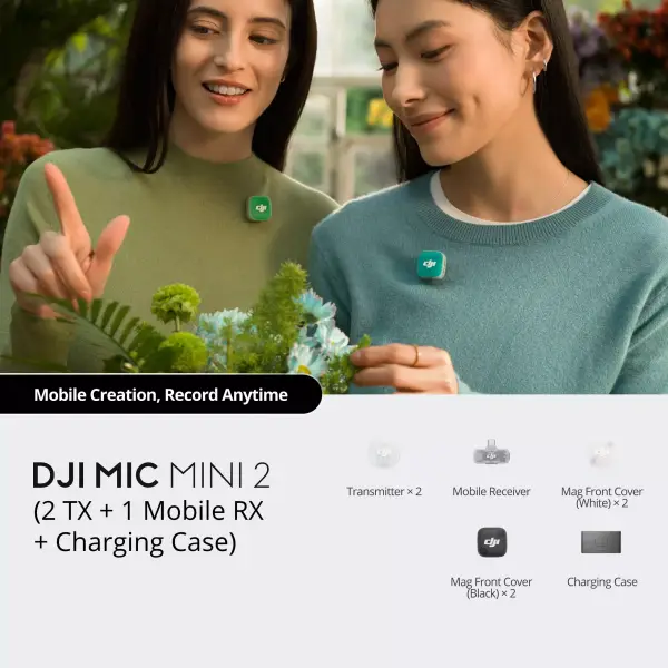 Радиосистема DJI Mic mini 2 (2 TX + 1 RX Mobile + Charging Case)