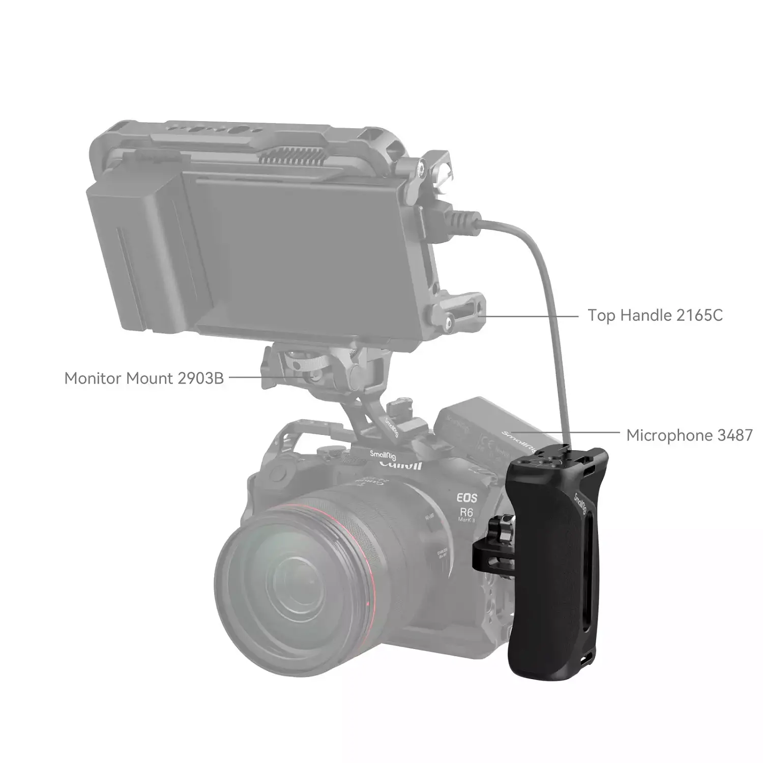 Ручка SmallRig Side Handle 1/4" 4015