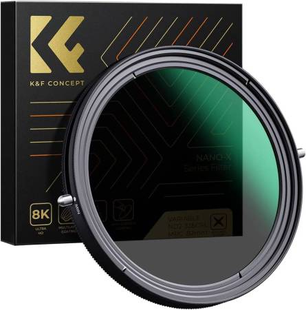Фильтр K&F 77 мм Nano X CPL+Variable Fader NDX ND2-ND32