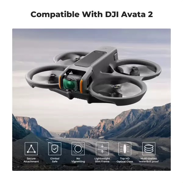 Фильтр K&F CONCEPT PL CPL поляризационный для DJI Avata 2 Фильтр K&F CONCEPT PL CPL поляризационный для DJI Avata 2