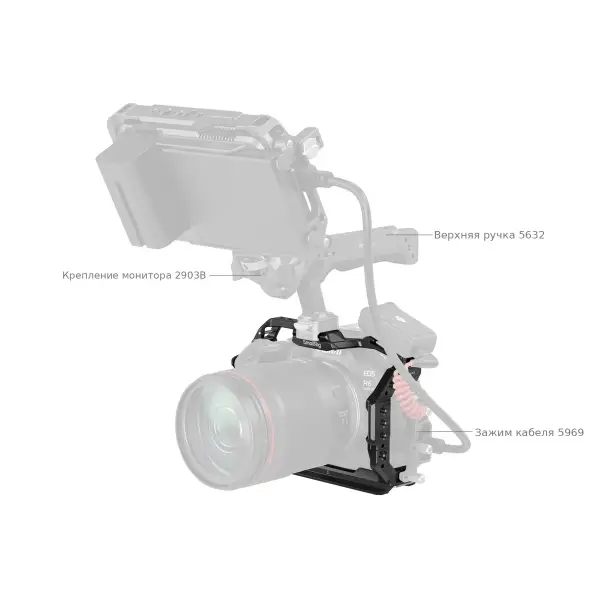 Верхняя ручка и монитор на клетке SmallRig 5954