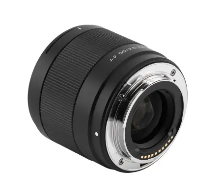 Объектив Viltrox AF 50 мм F2.0 AIR FE для Sony E вид сзади