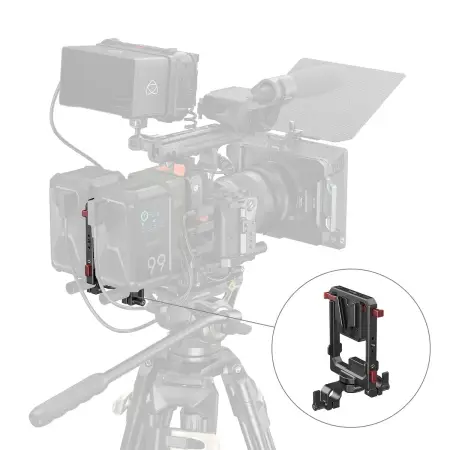 Площадка SmallRig 6273 с двумя аккумуляторами на камере