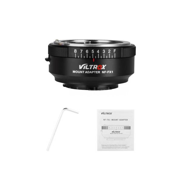 Переходное кольцо Viltrox NF-FX1 (объективы Nikon G D на байонет Fuji X) с регулировкой диафрагмы