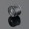 Объектив TTArtisan AF 40 мм F2 для L mount — вид в три четверти, передняя линза и кольцо диафрагмы