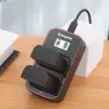 Зарядное Kingma BM058-BLX1 с двумя аккумуляторами OM System BLX-1 в слотах