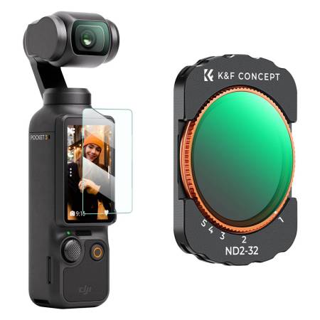 Фильтр K&F для DJI Osmo Pocket 3 action camera ND2-32 нейтрально серый