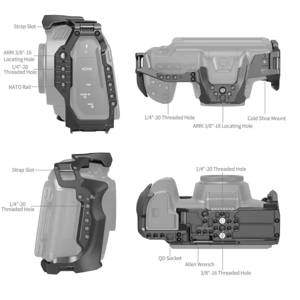 Клетка SmallRig для Blackmagic Design Cinema Camera 6K 4785