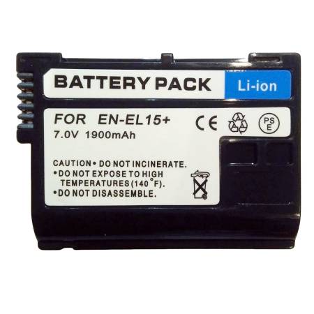 Аккумулятор EN-EL15 для D750 D800 D810 D7000 D7100 D7200 D600 D610 1(V1) Z6 Z7