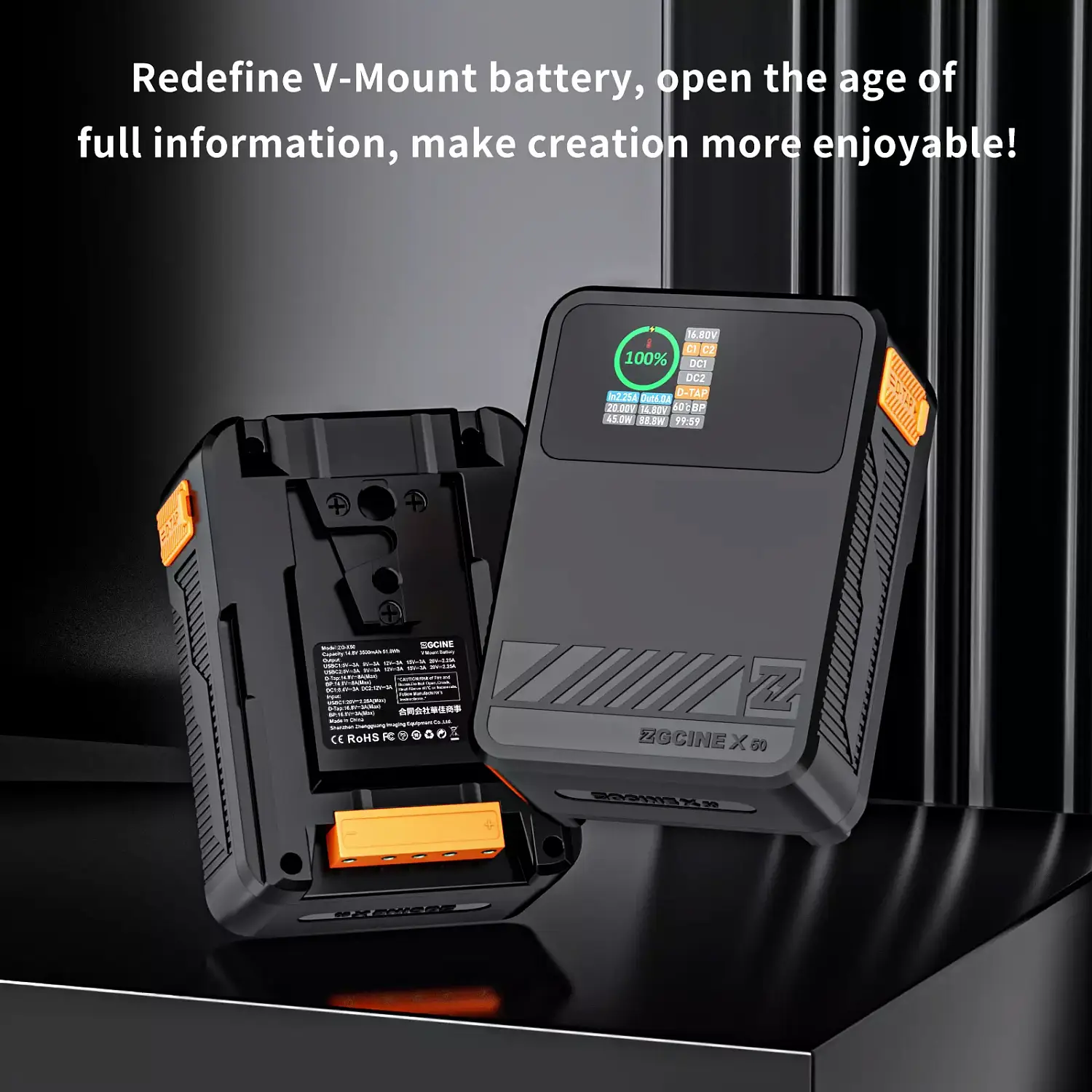 Аккумулятор ZGCINE V-mount X series mini ZG-X50
