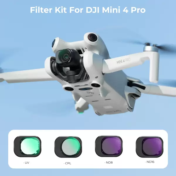 Комплект фильтров K&F concept ND/UV/CPL для DJI Mini 4 Pro Комплект фильтров K&F concept ND/UV/CPL для DJI Mini 4 Pro