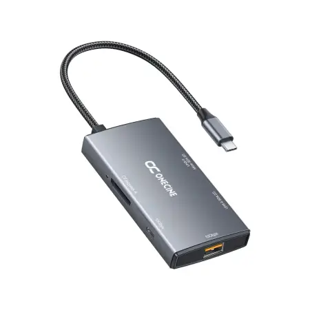 Картридер OneCine CFexpress Type A — вид сверху, слот CFexpress и порт USB-C