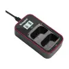 Зарядное устройство Kingma BM058-BLX1 на два аккумулятора OM System BLX-1 с LCD-экраном