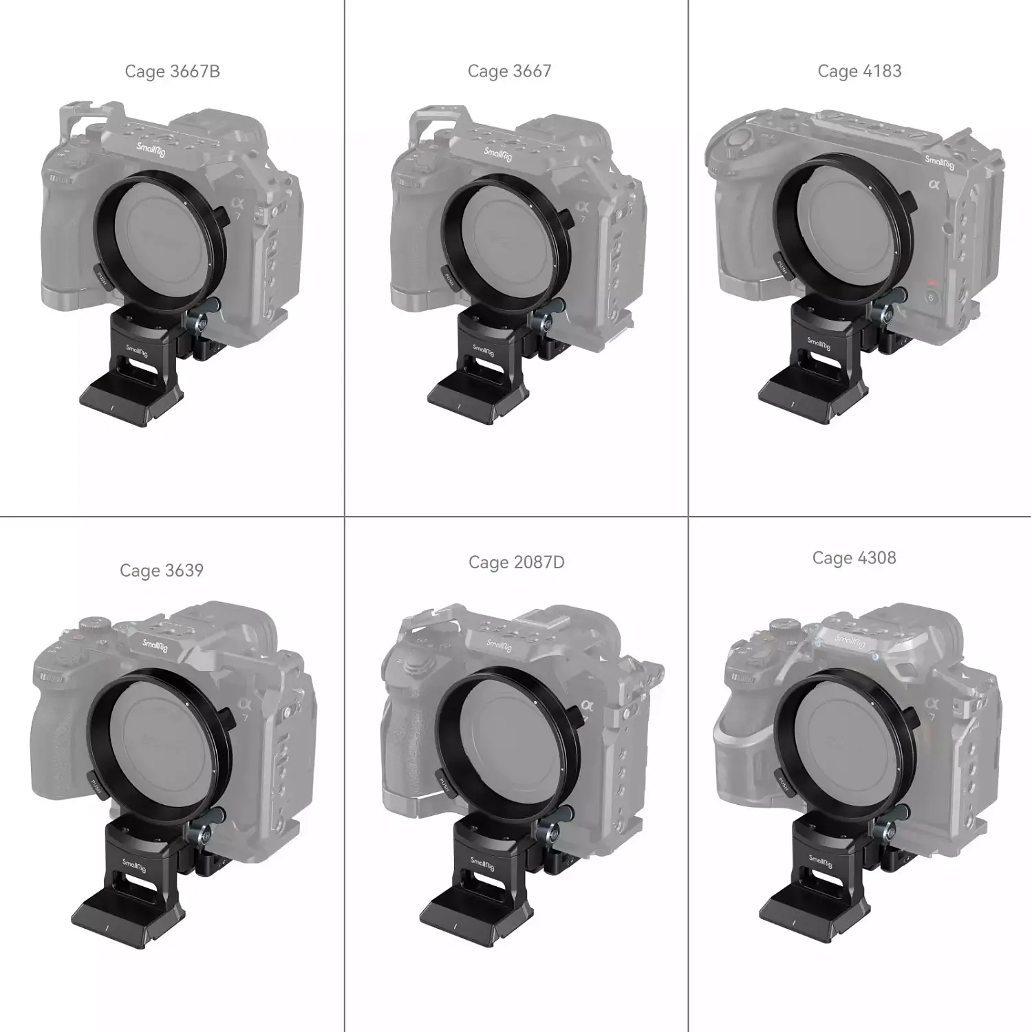 Площадка поворотная SmallRig 4244 Rotatable Horizontal-to-Vertical Mount Plate Kit для Sony A1, A7, A9, FX Series