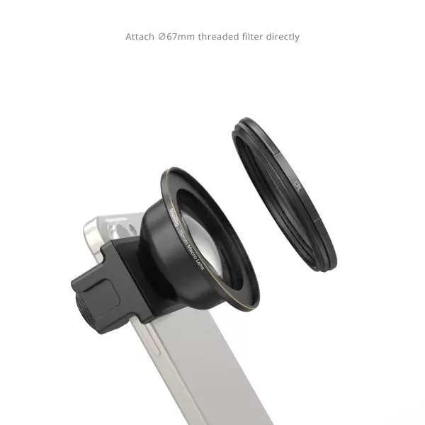 Макро линза SmallRig 75mm Macro Lens для смартфона с креплением T-mount 4588