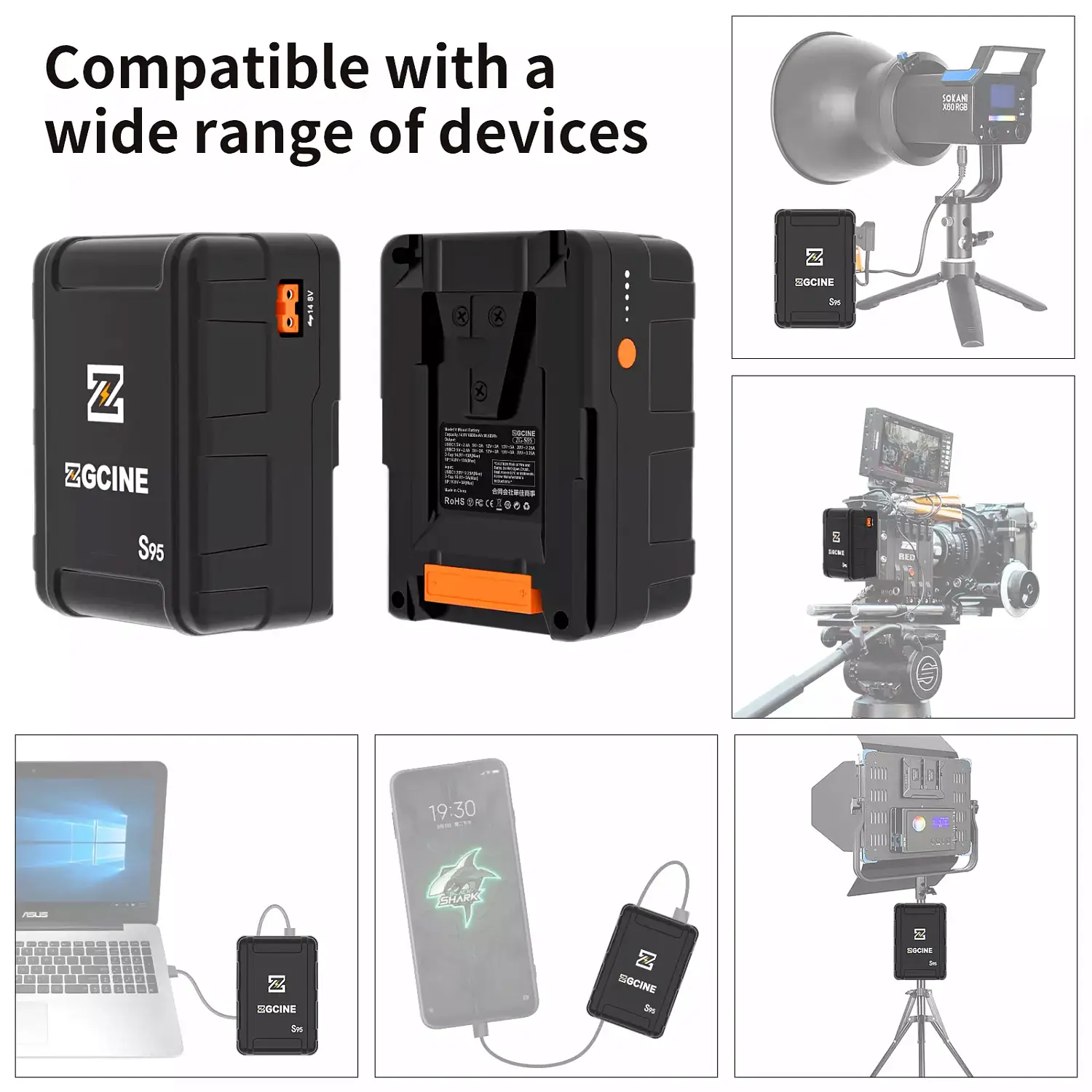 Аккумулятор ZGCINE V-mount mini ZG-S95