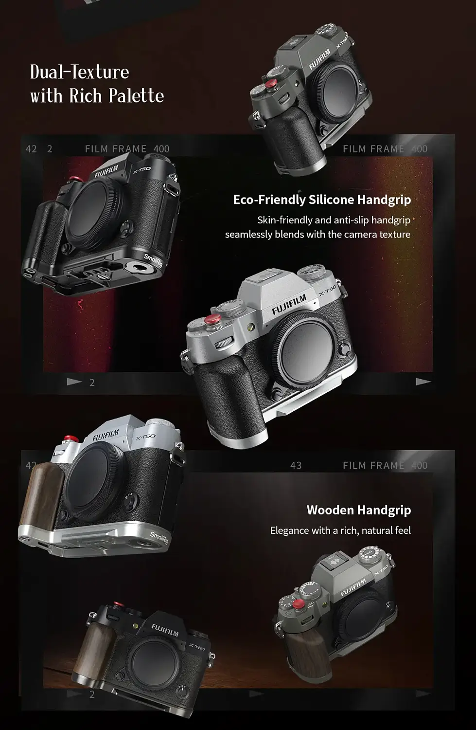 Кожаный чехол SmallRig для FUJIFILM X-T50 (чёрный) 4709