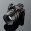 Объектив TTartisan 85 мм T2.1 Full Frame Cine Dual-Bokeh для Sony E — установлен на камеру Sony A7R: камера, объектив и отражение целиком по центру кадра
