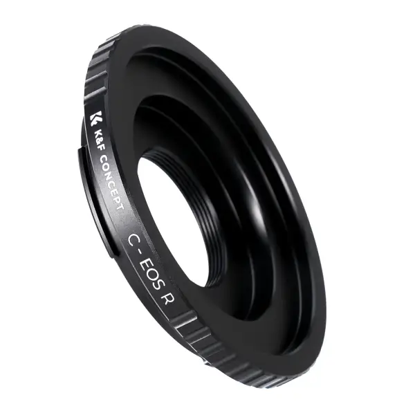 Переходник K&F C-EOS R (Объективы C mount на фото камеры Canon EOS R)