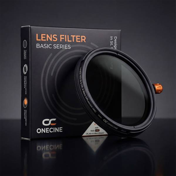 Светофильтр 3в1 OneCine Basic CPL, ND2-32, Black Diffusion 1/4 для объектива 72 мм