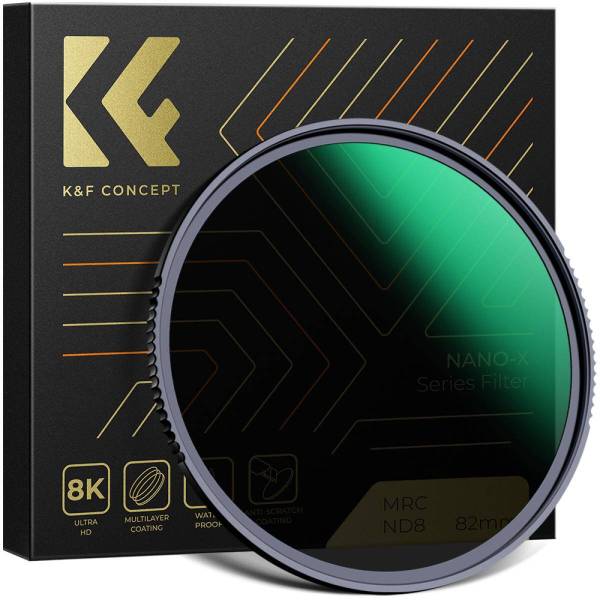Фильтр K&F Concept NANO X ND8 (3 stops) 62 мм Фильтр K&F Concept NANO X ND8 (3 stops) 62 мм