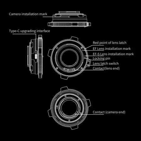 Переходное кольцо Viltrox EF-M1 Pro