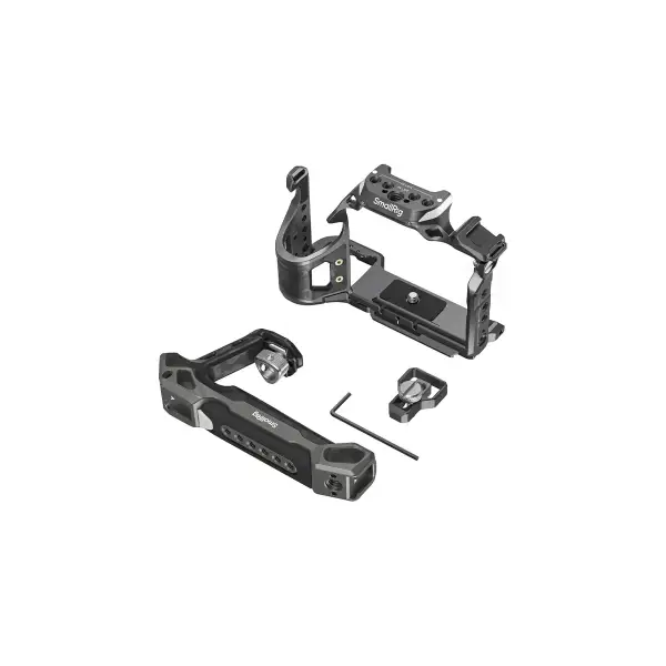 Комплектация SmallRig 6027 HawkLock: клетка, быстросъёмная ручка, переходной винт, зажим HDMI