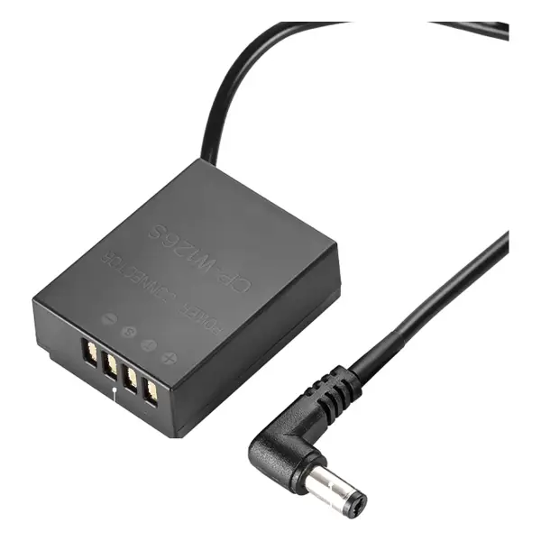 Пустышка NP-W126 с витым кабелем и штекером DC 5,5×2,1 мм